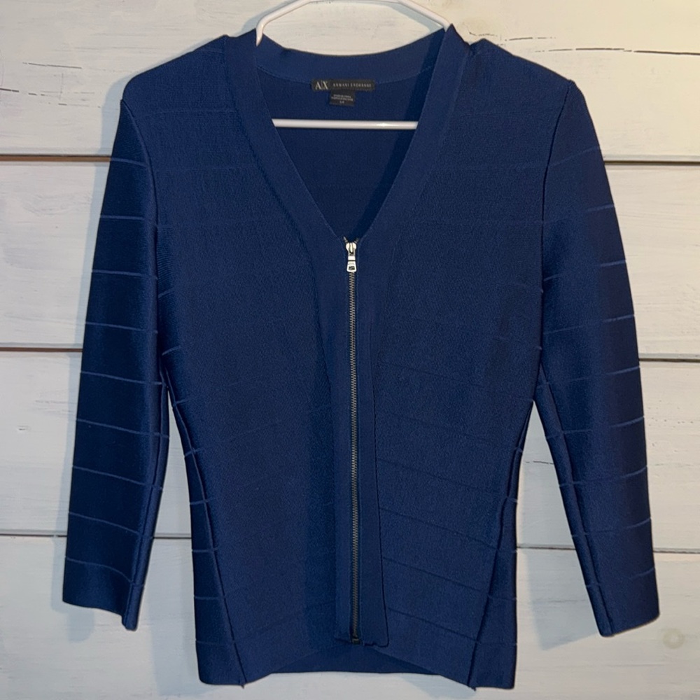 Armani exchange zip blouse